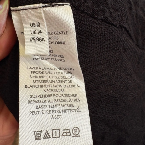 Anthropologie Maeve Tiered Mini Skirt New Size 10 Black White ANTHRO - Picture 8 of 12